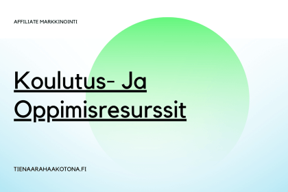 Koulutus- ja oppimisresurssit affiliate markkinoijille